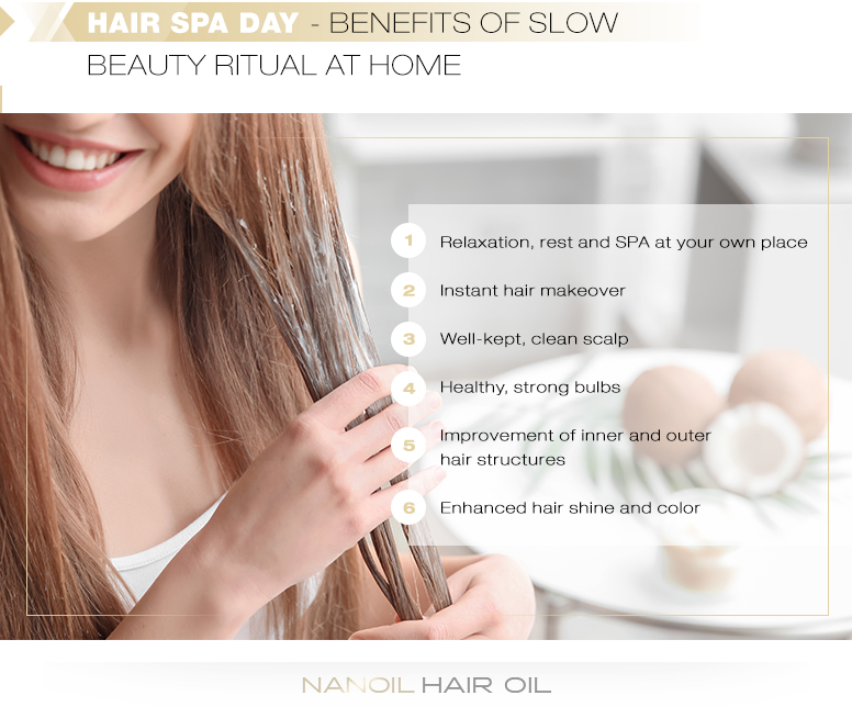 Hair SPA day - benefits of slow beauty ritual at home