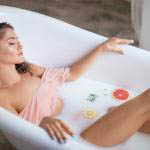 Bathtime Skin Pampering. Bathing as a Way of Getting an Amazing Body